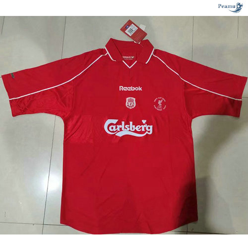 Peamu - Maillot Foot Rétro Liverpool Domicile 2000-02