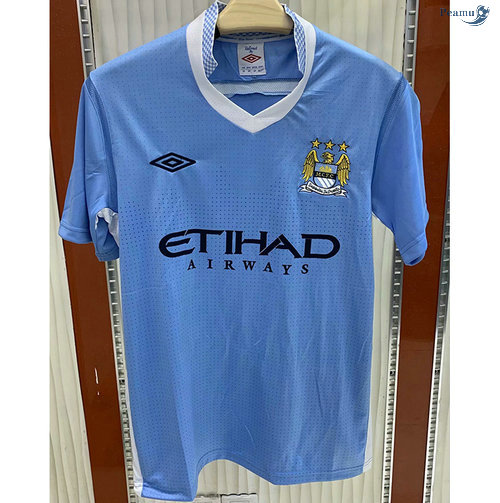 Peamu - Maillot Foot Rétro Manchester City Domicile 2011-12