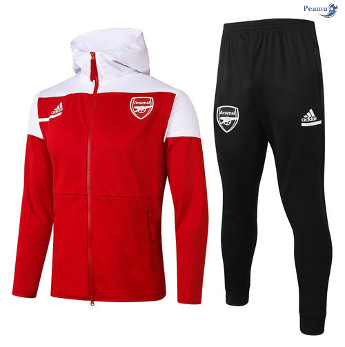 Peamu - Survetement - Sweat à capuche Arsenal Rouge 2020-2021