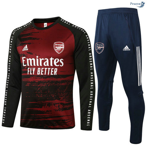 Peamu - Survetement Arsenal Noir/Rouge 2020-2021