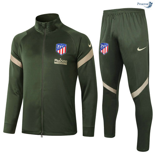 Peamu - Veste Survetement Atletico Madrid Armee Verte 2020-2021