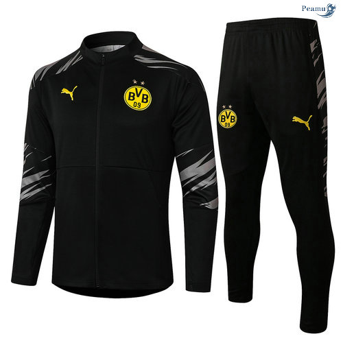 Peamu - Veste Survetement Borussia Dortmund Noir 2020-2021