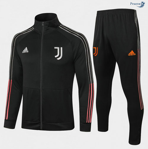 Peamu - Veste Survetement Juventus Noir 2020-2021 Col Haut