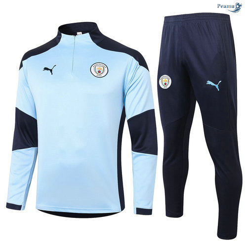 Peamu - Survetement Manchester City Bleu clair 2020-2021