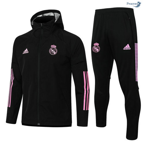 Peamu - Coupe vent Real Madrid Noir 2020-2021