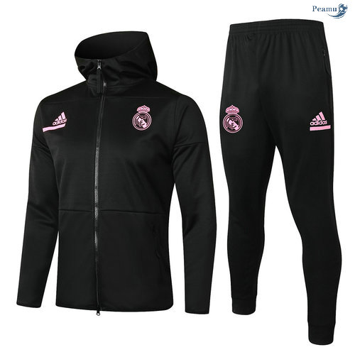 Peamu - Survetement - Sweat à capuche Real Madrid Enfant Noir 2020-2021