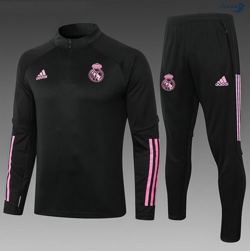 Peamu - Survetement Real Madrid Enfant Noir/Rouge 2020-2021