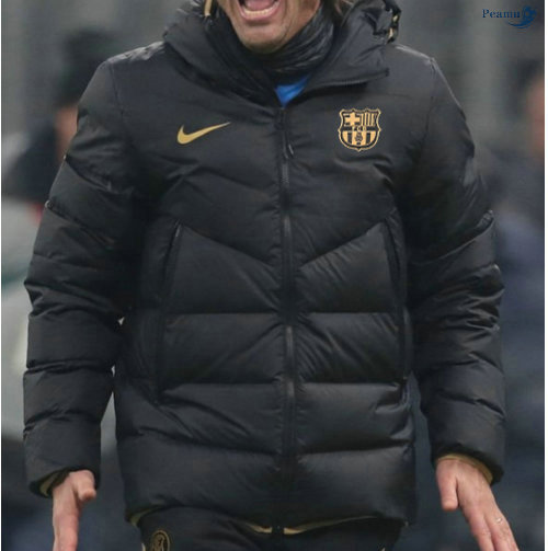 Peamu - Maillot Doudoune Barcelone Noir 2020-2021