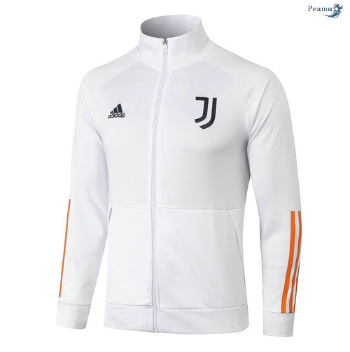 Peamu - Veste foot Juventus Blanc 2020-2021 Col Haut