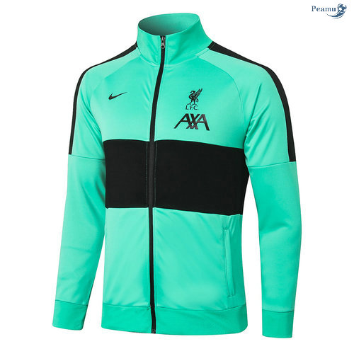 Peamu - Veste foot Liverpool Vert/Noir 2020-2021