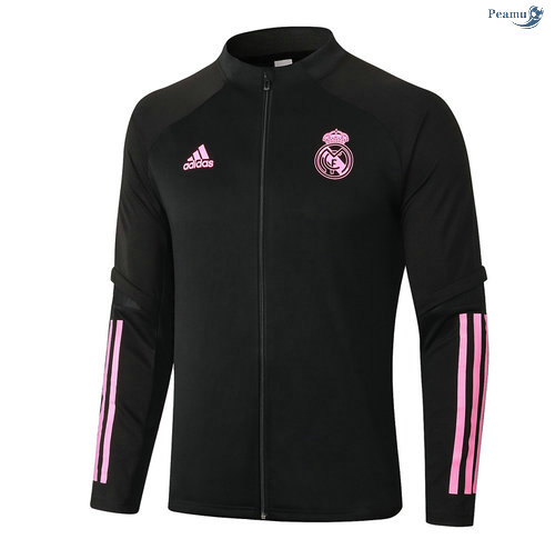 Peamu - Veste foot Real Madrid Noir/Rouge 2020-2021