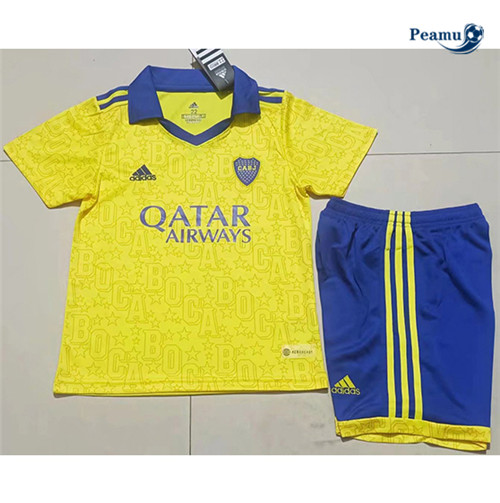 Peamu - Maillot foot Boca juniors Enfant Jaune 2022-2023