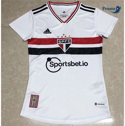 Peamu - Maillot foot Sao Paulo Femme Domicile 2022-2023