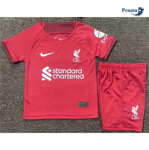 Peamu - Maillot foot Liverpool Enfant Domicile 2022-2023