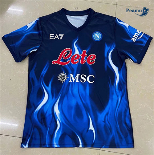 Peamu - Maillot foot Naples EA7 Flames 2022-2023