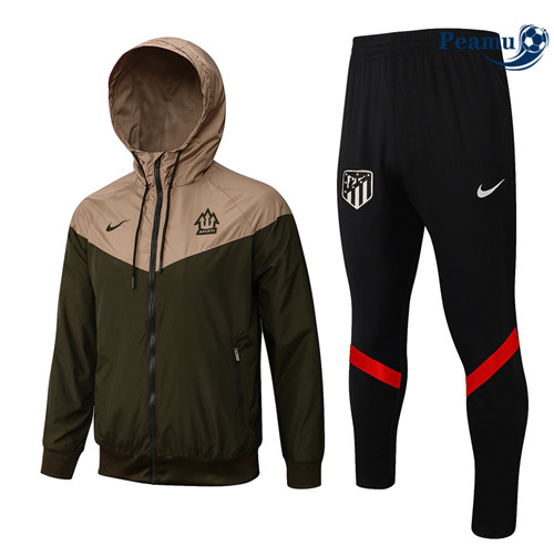 Peamu - Coupe vent Atletico Madrid Armée Verte 2022-2023