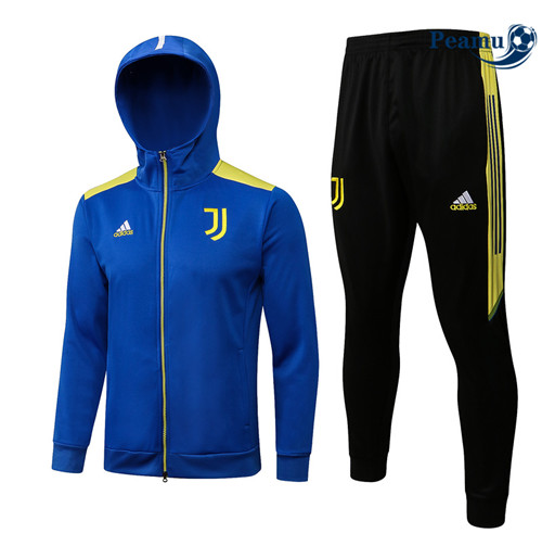 Peamu - Veste Survetement Juventus à Capuche Bleu 2022-2023