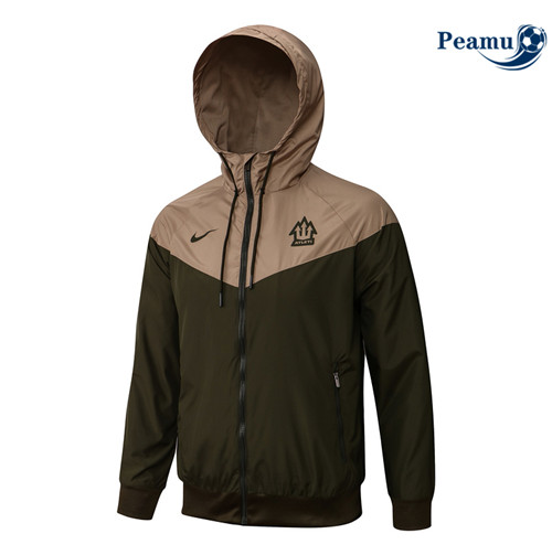 Peamu - Veste foot Coupe vent Atletico Madrid Armée Verte 2022-2023