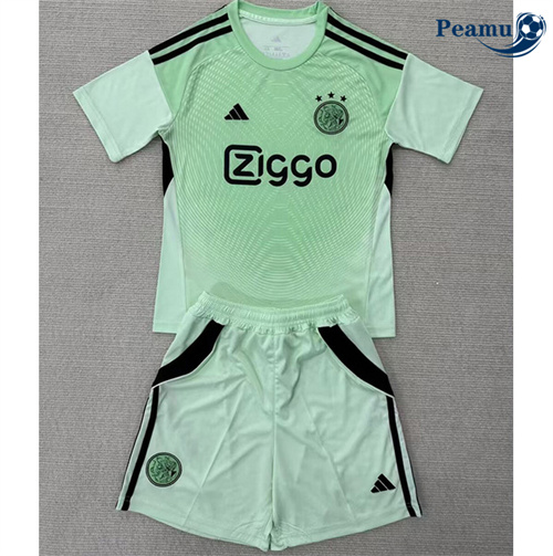 Maillot foot Ajax Enfant Vert 2025-2026