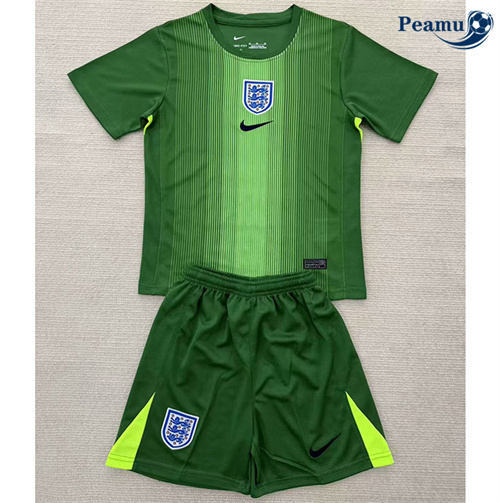 Maillot foot Angleterre Enfant Gardien De But Vert 2025-2026