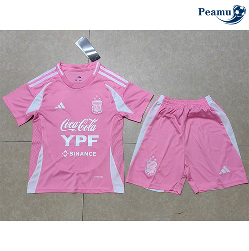 Maillot foot Argentine Enfant Rose 2025-2026
