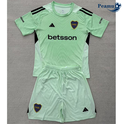Maillot foot Boca Juniors Enfant Gardien De But Vert 2025-2026