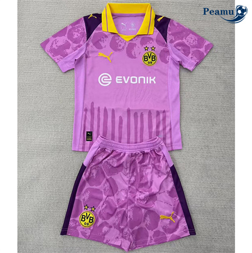 Maillot foot Borussia Dortmund Enfant Gardien De But Pourpre 2025-2026