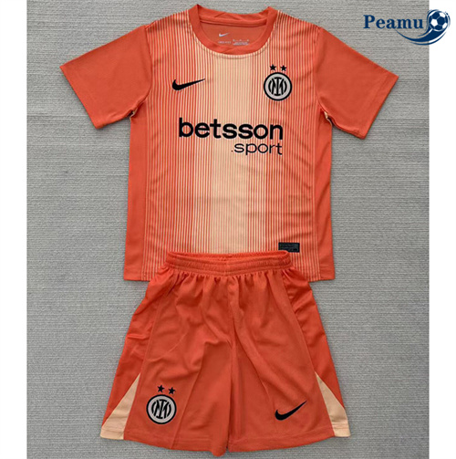 Maillot foot Inter Milan Enfant Gardien De But orange 2025-2026