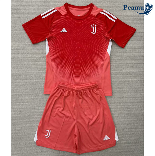 Maillot foot Juventus Enfant Gardien De But Orange/Rouge 2025-2026