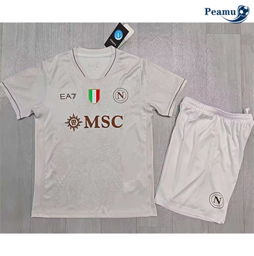 Maillot foot Naples Enfant Exterieur 2025-2026