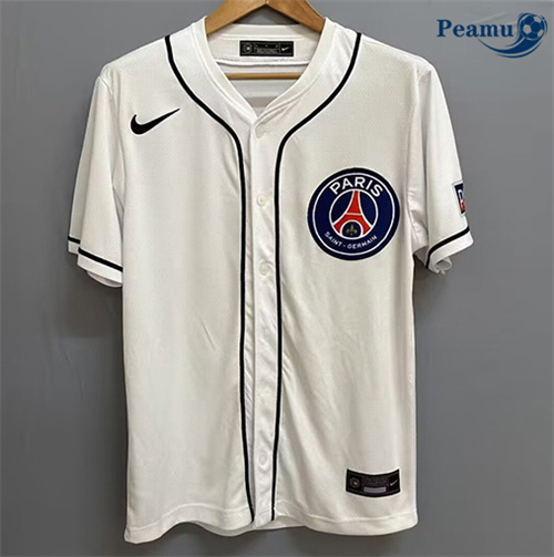 Maillot foot PSG baseball Blanc 2025-2026