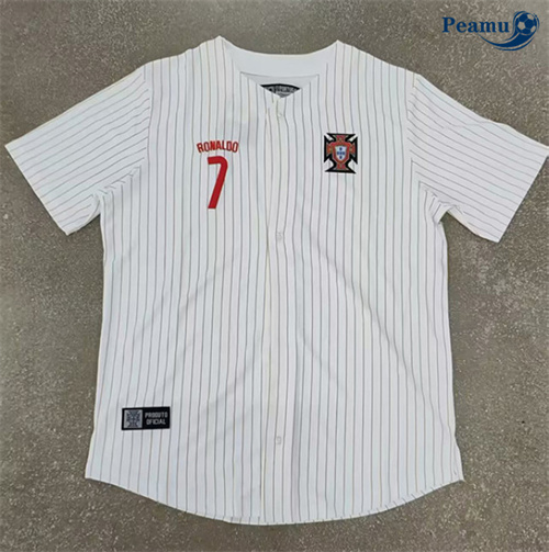 Maillot foot Portugal Blanc base-ball 2025-2026