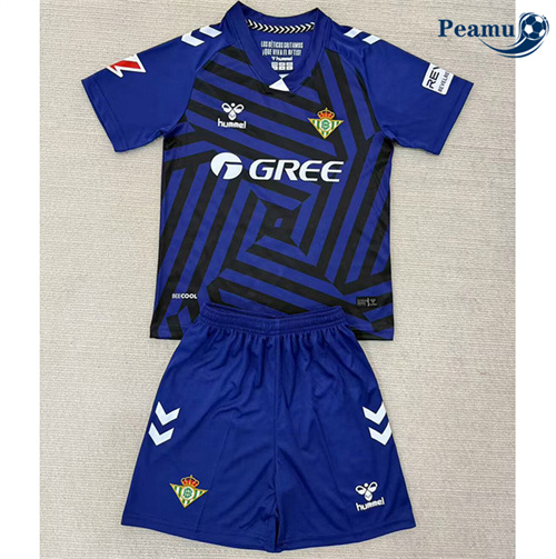 Maillot foot Real Betis Enfant Gardien de but Bleu 2025-2026