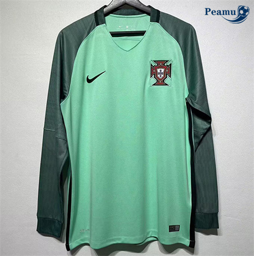 Maillot foot Rétro Portugal Exterieur Manche Longue 2016