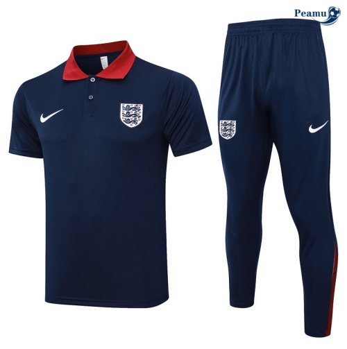 Kit Entrainement Angleterre Polo + Pantalon Bleu marine 2024