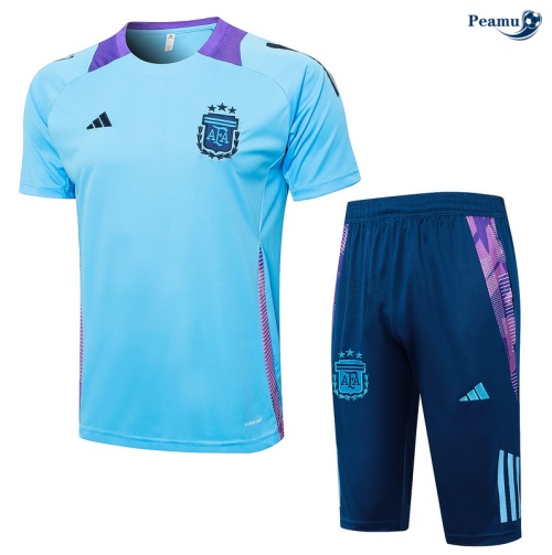 Kit Entrainement Argentine + Shorts Bleu 2024