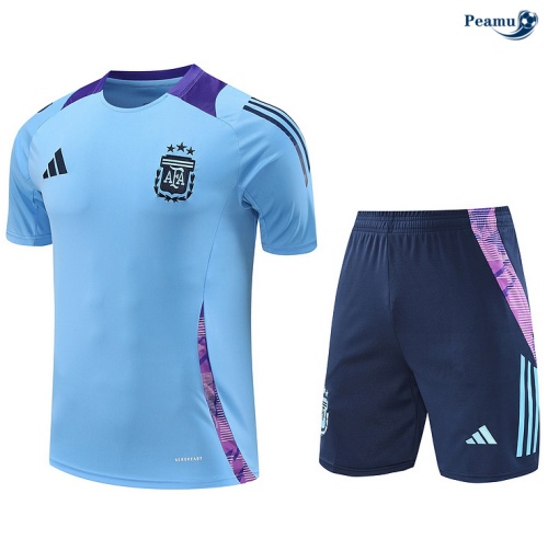 Kit Entrainement Argentine + Shorts Bleu 2024
