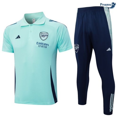 Kit Entrainement Arsenal Polo + Pantalon vert clair 2024