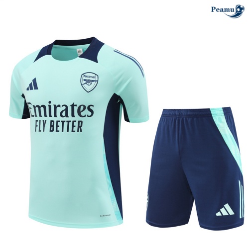 Kit Entrainement Arsenal Enfant + Shorts Bleu 2024