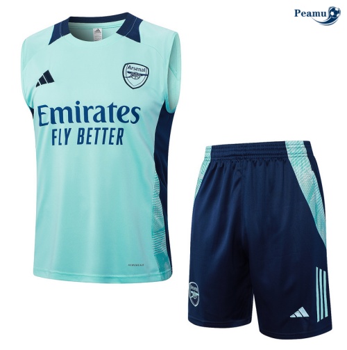 Kit Entrainement Arsenal Debardeur + Shorts vert clair 2024