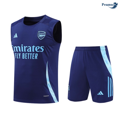 Kit Entrainement Arsenal Debardeur + Shorts Bleu marine 2024
