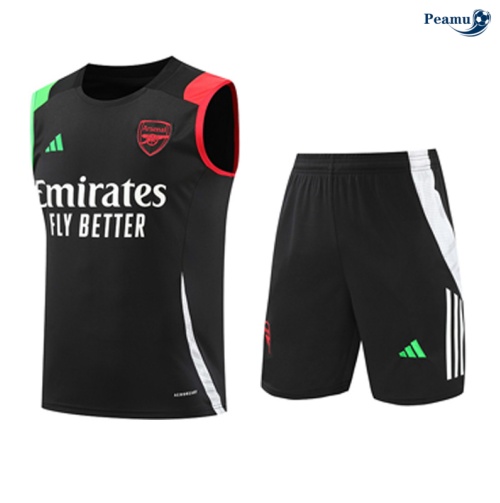 Kit Entrainement Arsenal Debardeur + Shorts noir 2024