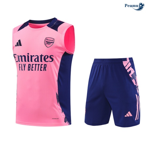 Kit Entrainement Arsenal Debardeur + Shorts rose 2024