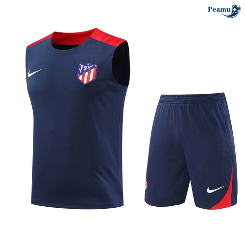 Kit Entrainement Atletico Madrid Debardeur + Shorts Bleu marine 2024
