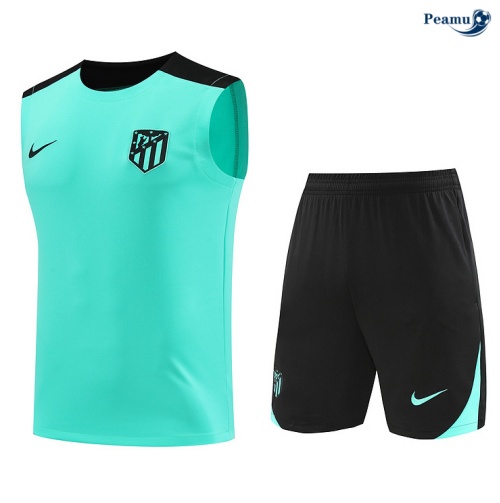 Kit Entrainement Atletico Madrid Debardeur + Shorts vert 2024