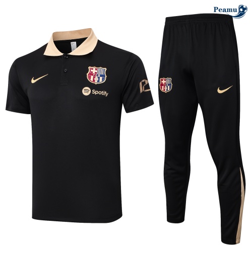 Kit Entrainement Barcelone Polo + Pantalon noir 2024