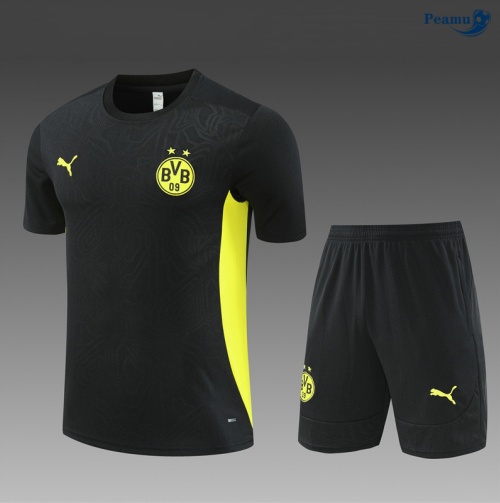 Kit Entrainement Borussia Dortmund Enfant + Shorts noir 2024