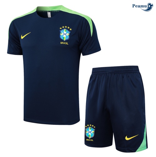 Kit Entrainement Brésil + Shorts bleu marine 2024