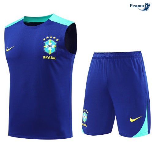 Kit Entrainement Brésil Debardeur + Shorts Bleu marine 2024