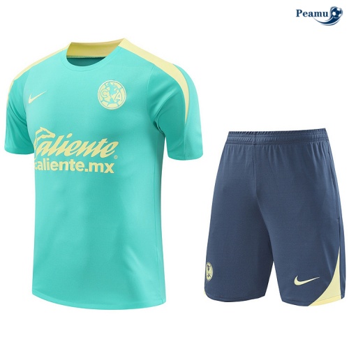 Kit Entrainement CF América + Shorts Bleu Ciel 2024